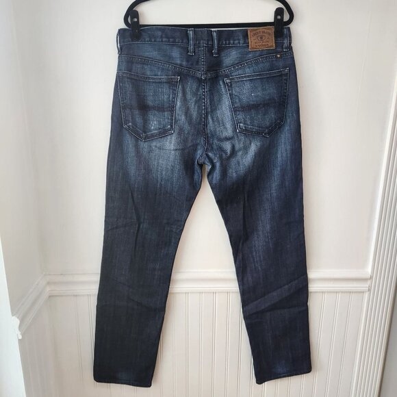 Lucky Brand Dean Dark Wash Straight Leg Denim Jeans Men's 36 x 32 - Picture 3 of 11